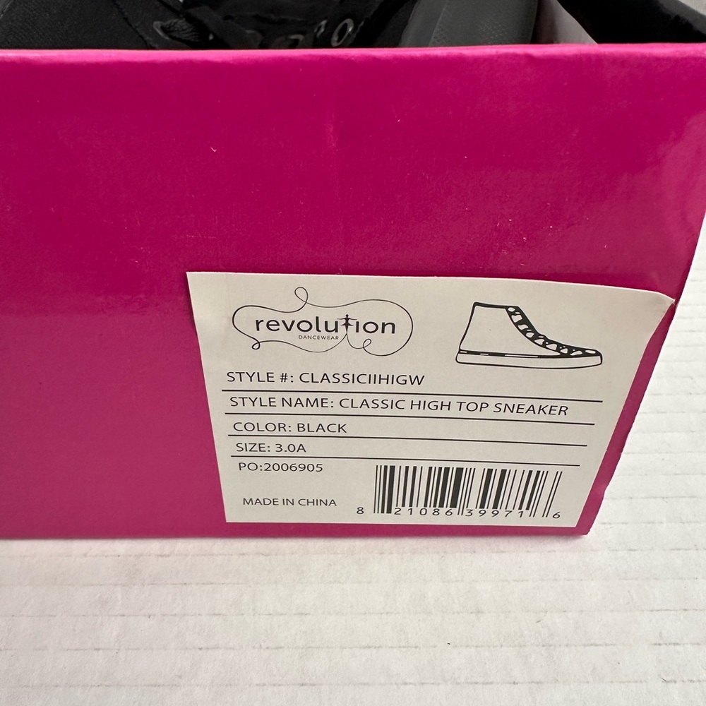 Revolution Kids Black Canvas Sneakers - Picture 4 of 8